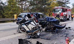 Hromadná nehoda u Kamenného Újezdu v sobotu 28. října.