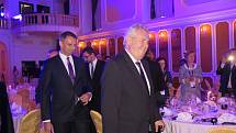 Prezident Miloš Zeman zavítal na forum v Českém Krumlově. 