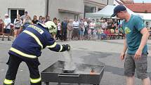 Oslava výročí 110 let holubovského hasičského sboru.