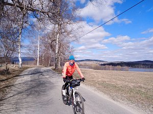 Zimní cyklistika na Lipensku. Ilustrační foto.