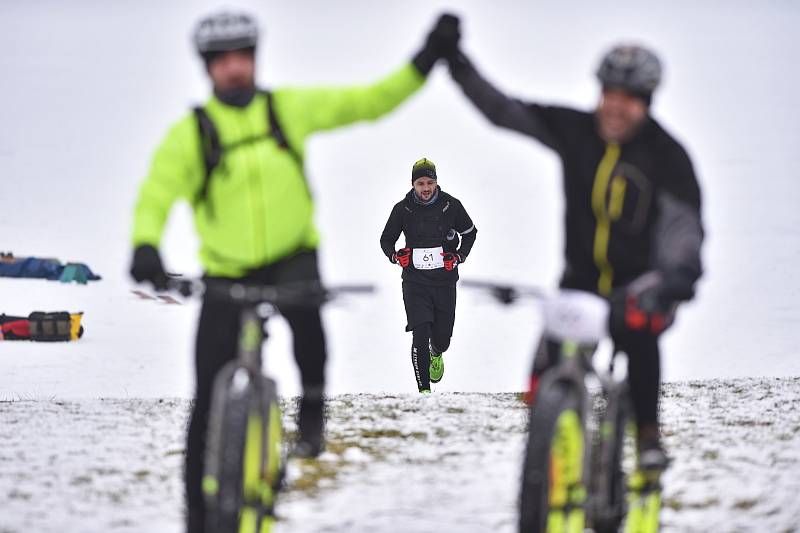 Trasa Lipno Ice Marathonu v Černé byla náročná - přesně tak, jak závodníci chtěli a očekávali.