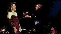 Renée Fleming během vystoupení v Českém Krumlově.