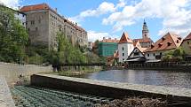 Český Krumlov o prvním májovém víkendu.