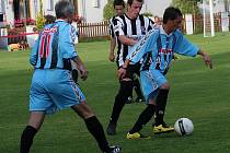 Fotbalové utkání A skupiny oblastní I. B třídy / FK Nová Ves-Brloh - FK Topmen Spartak Kaplice B 1:0 (1:0).