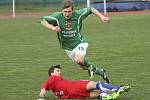 Česká divize (skupina A) - 21. kolo: FK Slavoj Č. Krumlov (v zeleném) - Zličín 1:1 (1:0).