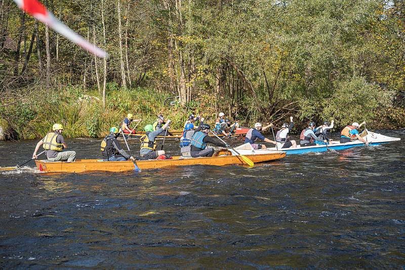 Start soutěžních kategorií z Rožmberka nad Vltavou