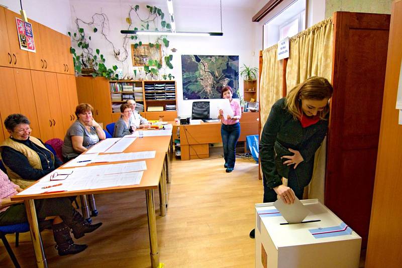 Druhé kolo prezidentských voleb 2018 ve Vyšším Brodě.