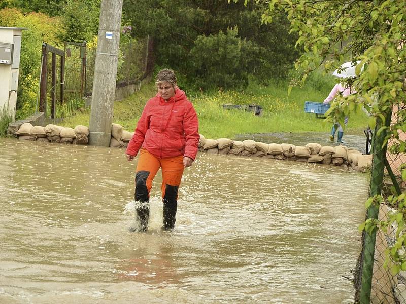 Blanka Vaněčková vymetla z domu přes 15 cm vody. Povodně v roce 2002 zažila na Bělidle v Kaplice. 