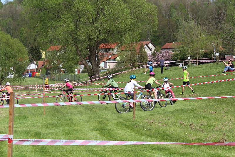 Závody v horských kolech Orelské kolečko se konaly o sváteční středě, 8. května 2019, v kempu Nové Spolí v Českém Krumlově.