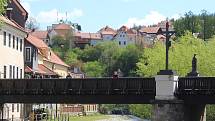 Český Krumlov o prvním májovém víkendu.