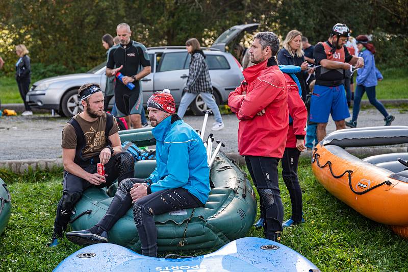 Start soutěžních kategorií z Rožmberka nad Vltavou