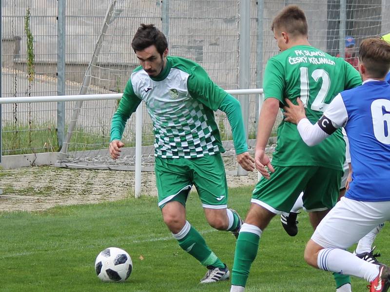 Václav Novák je oporou fotbalistů Českého Krumlova.