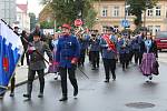 Sobotní hlavní průvod Kaplických slavností připomněl letošní sté výročí vzniku republiky.