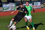 Ondrášovka KP muži – 20. kolo: FK Slavoj Český Krumlov (zelené dresy) – TJ Malše Roudné 4:4 (1:3).