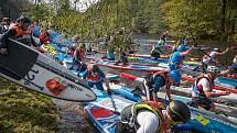 Start soutěžních kategorií z Rožmberka nad Vltavou