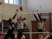 Druhá volejbalová liga žen U20: VSK Český Krumlov - Baník Příbram.