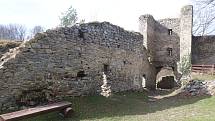 Zřícenina hradu Dívčí Kámen leží v nadmořské výšce 47O metr. Hrad byl založen roku 1349 Rožmberky a rozprostírá se na skalnatém ostrohu Křemežského potoka a řeky Vltavy.