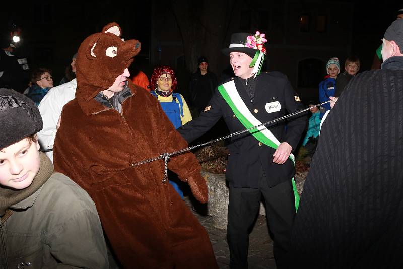 Sobotní masopustní veselí v Horní Plané.