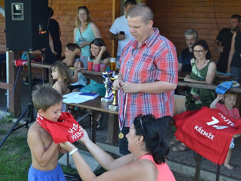 Trofej okresních přeborníků v kategorii mladších přípravek vybojovali v sezoně 2018/19 benjamínci společenství Sokola Křemže a SK Holubov.