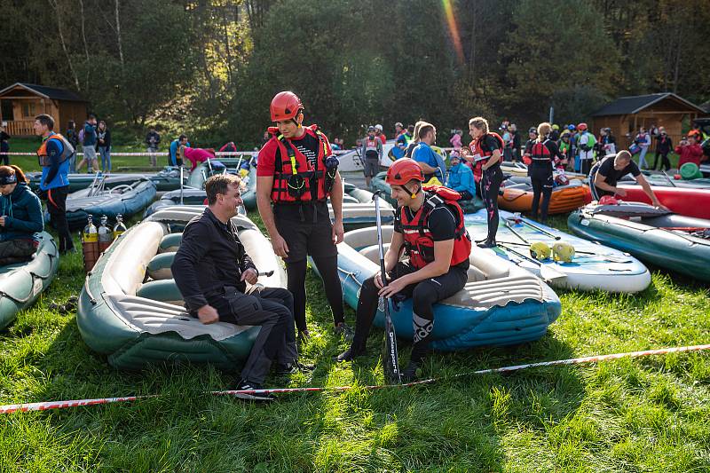 Start soutěžních kategorií z Rožmberka nad Vltavou