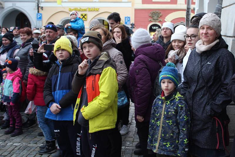 Masopustní průvod v Českém Krumlově se koná v režii Základní umělecké školy.