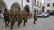 Český Krumlov připomněl Československou samostatnou obrněnou brigádu z 2. světové války.