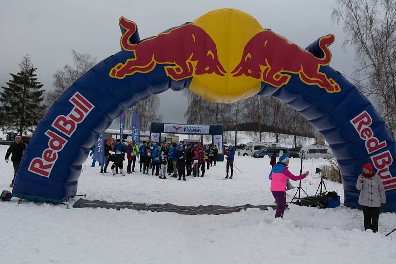 Již čtvrtý Ice Marathon odstartoval v sobotu v Černé v Pošumaví.