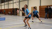 Oblastní badmintonový přebor staršího žactva U15 v Českém Krumlově.