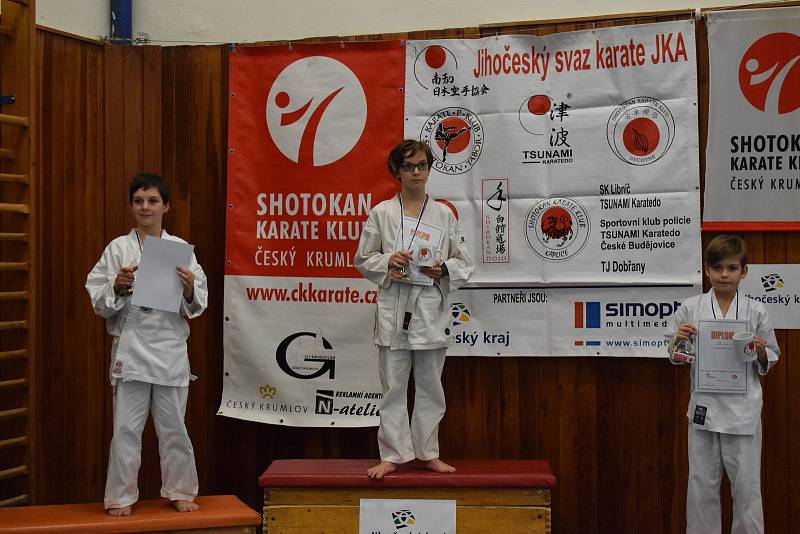 Mikulášský turnaj, poslední z letošní série turnajů Jihočeského svazu japonského karate, pořádal českokrumlovský Shotokan karate klub.