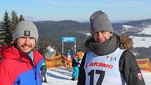 Lyžařské závody pro veřejnost McDonald's Winter Cup s Jakubem Kohákem přilákaly na Lipno desítky závodníků.