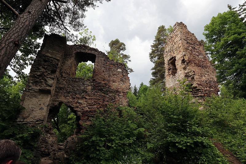 Cílem 18. ročníku Kolem kolem Kaplicka byl hrad Louzek.