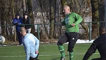 3. kolo Hlubocké zimní ligy: Český Krumlov (v zeleném) - Táborsko B 2:4 (2:1).