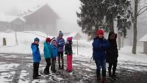 Zimní závodní sezónu zahájili, poněkud nečekaně na sněhu, klasičtí lyžaři. Na Svatý Tomáš před polednem dojeli běžkaři na kolečkách, kteří vyrazili na 33 km dlouhý závod z Frymburka.