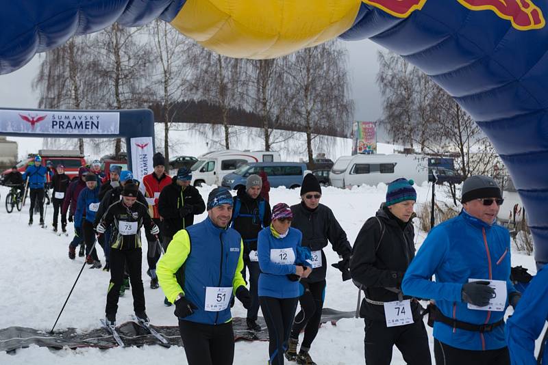 Již čtvrtý Ice Marathon odstartoval v sobotu v Černé v Pošumaví.