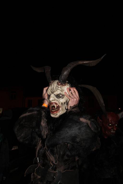 Krampus show v Kaplici 2016. 