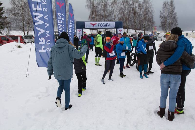 Již čtvrtý Ice Marathon odstartoval v sobotu v Černé v Pošumaví.