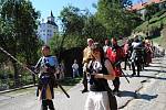 V Rožmberku měli slavnosti, od hradu na náměstí prošel historický průvod.