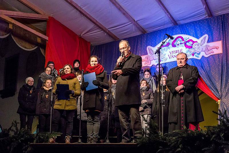 Slavnostní zahájení adventu a rozsvícení stromu v Českém Krumlově.