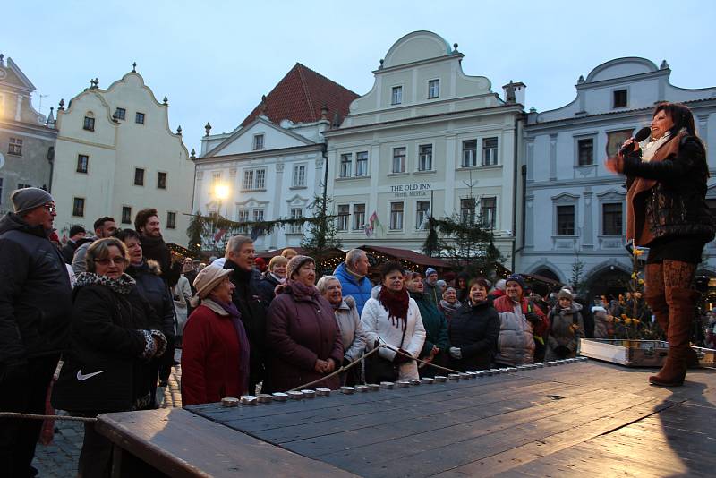 Zahájení adventního trhu v Českém Krumlově.