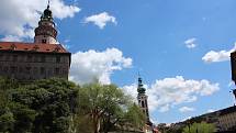 Český Krumlov o prvním májovém víkendu.