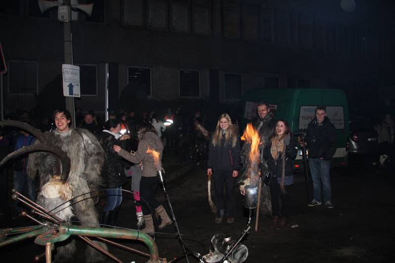 Krampus show v Kaplici 2016. 