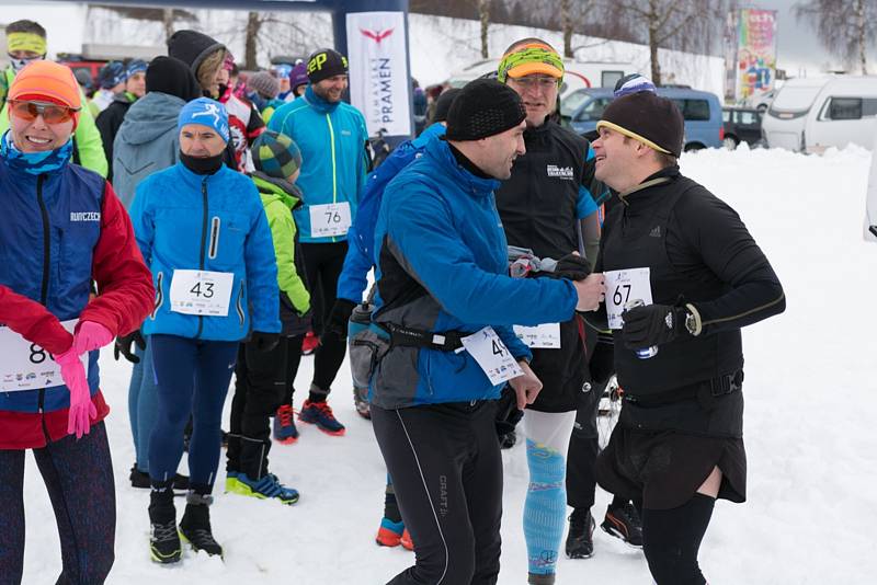 Již čtvrtý Ice Marathon odstartoval v sobotu v Černé v Pošumaví.