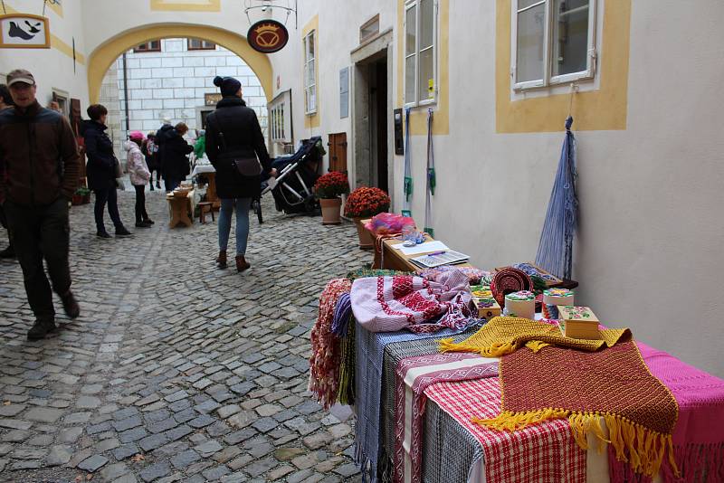 Ulička s klášterními řemesly v klášteře Český Krumlov.