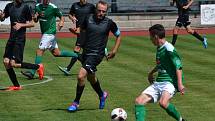 Fotbalová příprava: FK Slavoj Český Krumlov (zelené dresy) - TJ Olešník 1:2 (0:1).