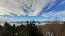 Rozhledna na Dobré vodě (862 m n. m.) v Horní Plané.