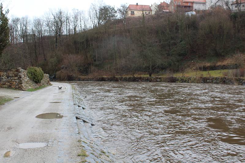 Vltava v Českém Krumlově.