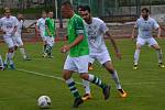 Fortuna Divize A – 29. kolo: FK Slavoj Český Krumlov (zelené dresy) – FC Viktoria Mariánské Lázně 1:1 (0:0) na penalty 4:5.