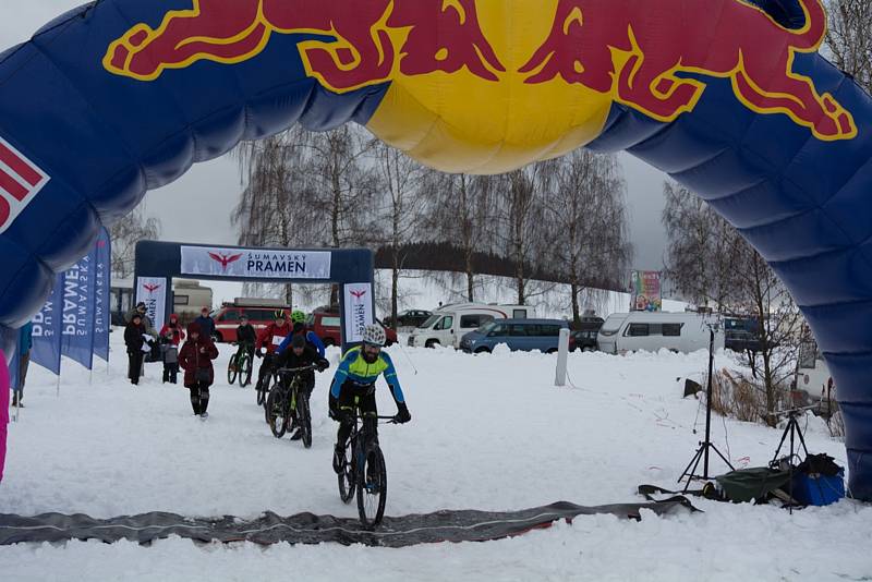 Již čtvrtý Ice Marathon odstartoval v sobotu v Černé v Pošumaví.