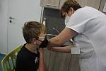 Očkování dětí proti covidu od pěti let v českokrumlovské nemocnici.