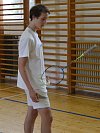 PETR BERAN si s badmintonovým náčiním velmi dobře rozumí, o čemž znovu přesvědčil i v reprezentačním dresu při juniorském šampionátu Maďarska v Pécsi.
